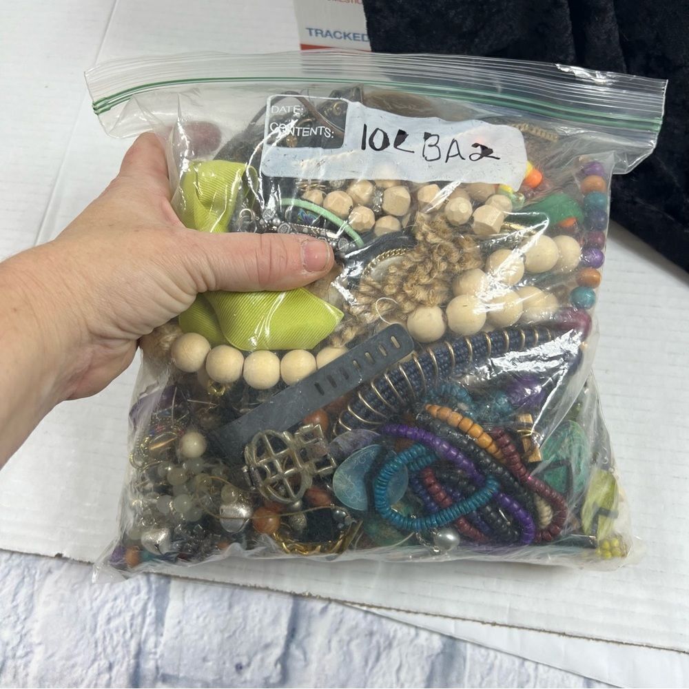 5 pounds of craft jewelry junk drawer vintage to current for repurpose mystery